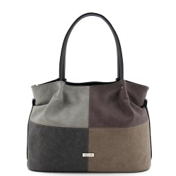 Сумка женская Оливи 837 чер/сер/кор