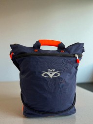 Сумка складная на колесах TsV 526,2 син/апельс