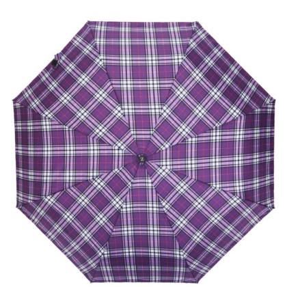 Зонт женский Zemsa 112213 сирень/клетка