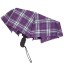 Зонт женский Zemsa 112213 сирень/клетка
