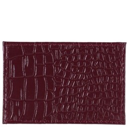 Футляр для карт Sharpey бордо/крок/лак