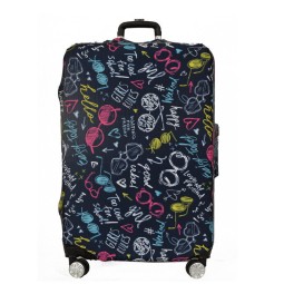 Чехол для чемодана цвет.надписи 18-302 М