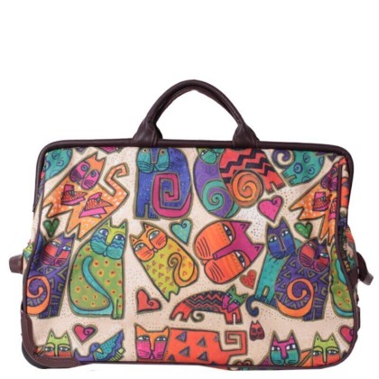 Сумка-саквояж дорожная TsV 513 кошки/кор