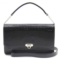 Сумка женская Оливи 646 черн/лак/лазер