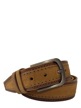 Ремень мужской NS джинс рыж 40мм 