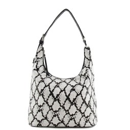 Сумка женская Оливи 906 черн/бел/репт
