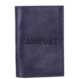Обложка на паспорт син/глад