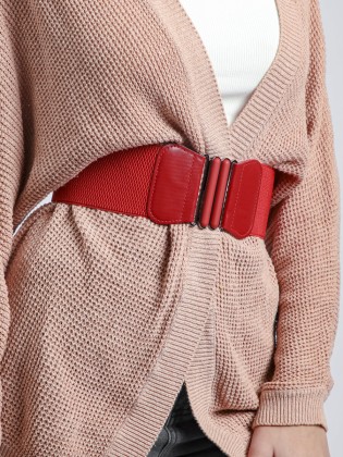 Ремень пояс-резинка 75 красн (60-90) Sharpey