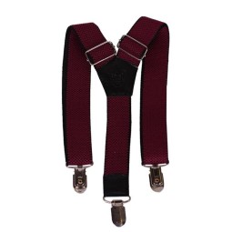 Подтяжки детские 30 бордо однотонные
