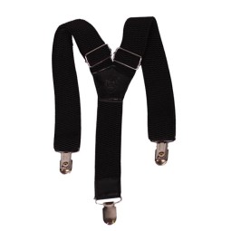 Подтяжки детские 30 черн однотонные