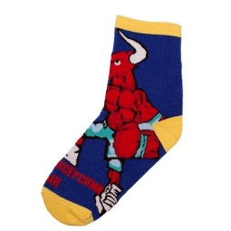 Носки бык А112 Боксерский бык син