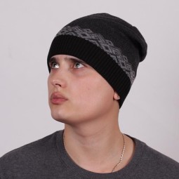 Шапка молодежная Sharpey Т-134 антр/св.сер/черн