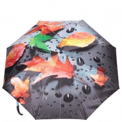 Зонт FJ 231210  Капли, листья