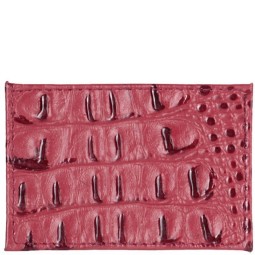 Футляр для карт красн/крок/мат