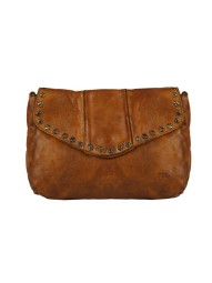 Сумка женская с клепками Bear CL44410 cognac