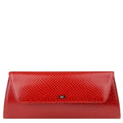 Клатч женская Esse МИРАНДА RED питон малин