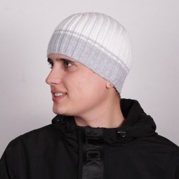 Шапка мужская Т-67 св.сер/бел Sharpey