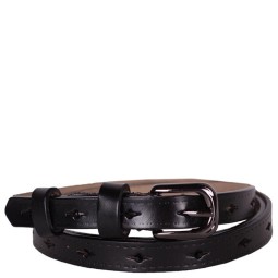 Ремень женский 15 ромб черн (115) Sharpey