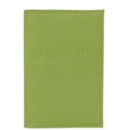 Обложка на паспорт салат/фл