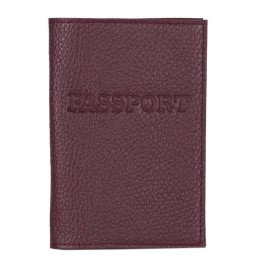 Обложка на паспорт бордо/фл