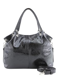Сумка женская Оливи 1189 черн/лак/жат