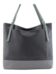 Сумка женская Оливи 1251 черн/сер.зел