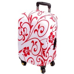 Чехол для чемодана L Red Flowers