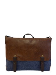 Сумка для ноутбука и документов Chiarugi 854002 brown/blue