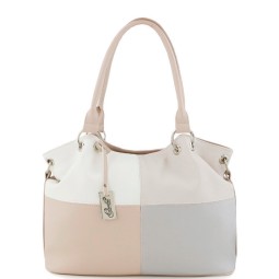 Сумка женская Оливи 325 беж/бел.св.сер