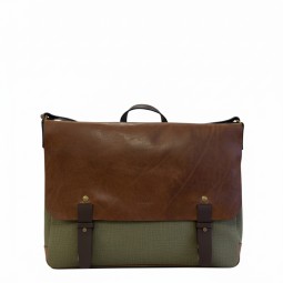 Сумка для ноутбука и документов Chiarugi 854002 brown/green