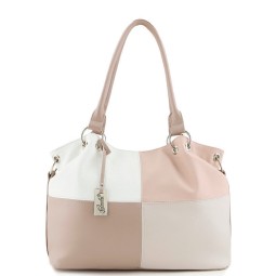 Сумка женская Оливи 325 какао/бел.св.сер.пудра
