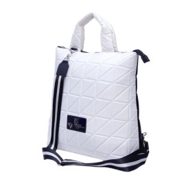 Сумка-рюкзак KN 006-31404 бел/треуг.
