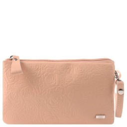 Сумка женская Esse КАРОЛИНА персик/тисн