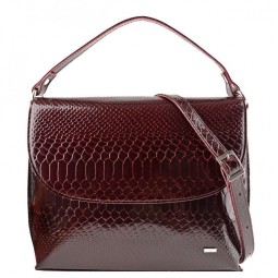 Сумка женская Esse СЮЗАННА CHERRY питон бордо
