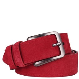 Ремень замша 35 красн (115) Sharpey