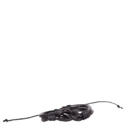 Браслет кожаный 1826 чер узел