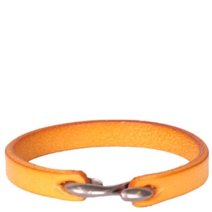 Браслет кожаный 710 рыж (22см)