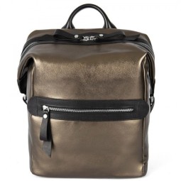 Сумка-рюкзак AFINA 354 бронза.капр.ч.наппа