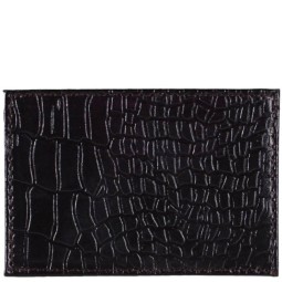 Футляр для карт черн/крок/лак