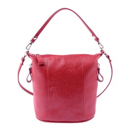 Сумка женская ESSE ЛАДА малин.тисн 73855