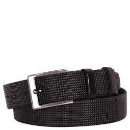 Ремень класс.клетка 35 черн (125) Sharpey