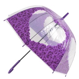 Зонт-трость Flioraj 121214 РОЗЫ фиолет