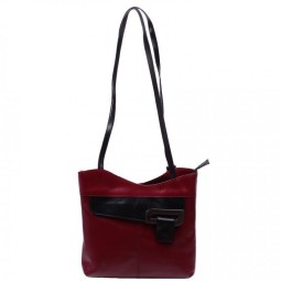 Сумка  женская MiaDonna 18/3015 bordo/nero