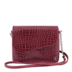 Сумка женская Оливи 412 бордо/крок