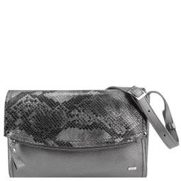 Сумка женская ESSE МЕЛАНИ вел/змея/сереб 75684