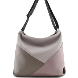 Сумка женская Оливи 1001 сер-кор/лав-сер