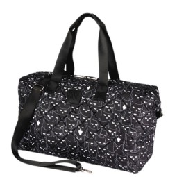 Сумка дорожная KN 501-30301 чер/коты.