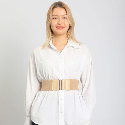 Пояс-резинка 75 темн беж (60-90) Sharpey