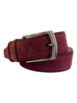 Ремень женский VW 40мм замша бордо