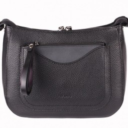 Сумка женская AFINA 356 ч.фл.черная тач.сафьян.к.И